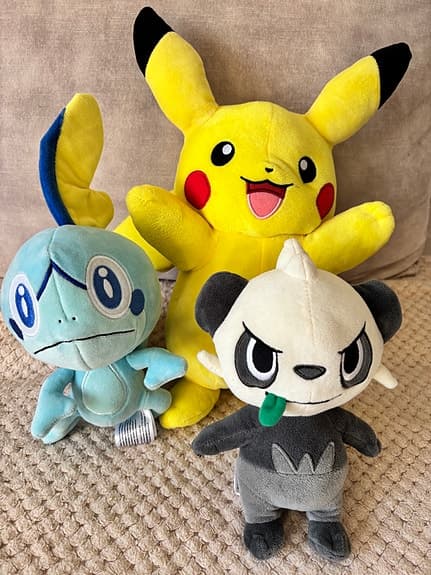 Pokémon gosedjur Pikachu Sobble Pancham blandade färger