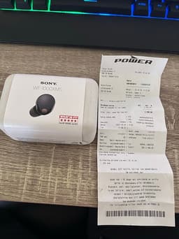 Sony WF-1000XM5 trådlösa hörlurar svart