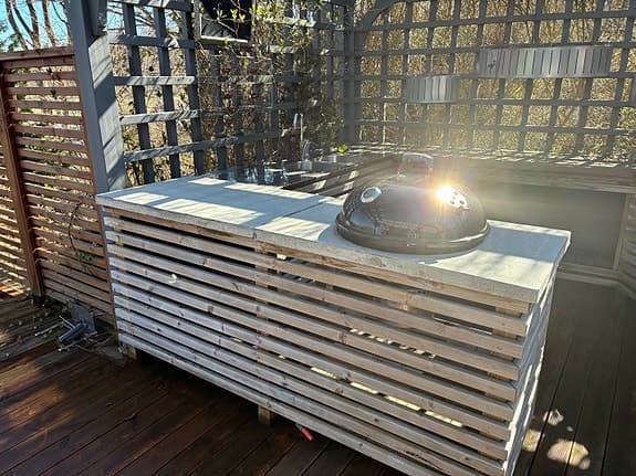 Utekök med extra allt! diskho och pizzaugn