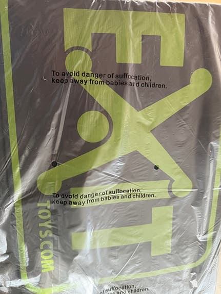 EXIT Finta fotbollsmål av stål 300x200cm - svart