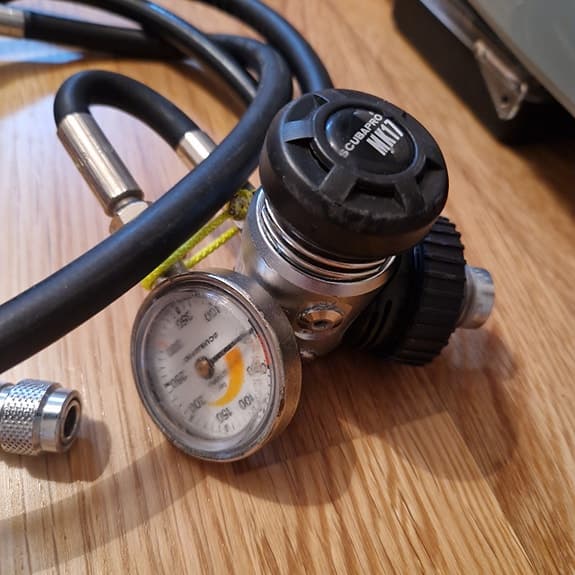 Dykutrustning, regulator