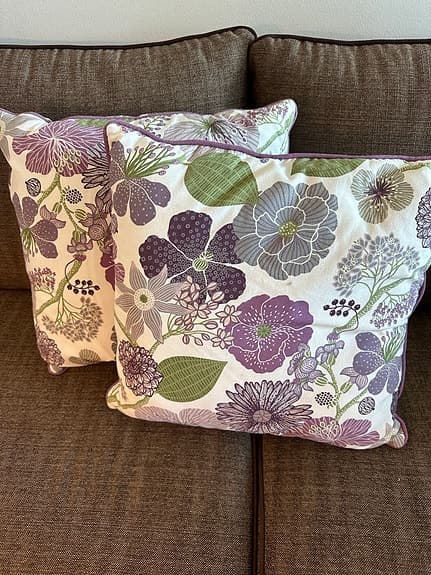 Hemtex prydnadskuddar blommigt mönster flerfärgad