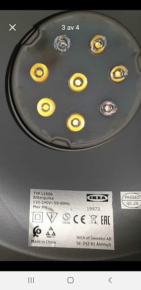 Ikea Bittergurka Växtlampa/odlingslampa,