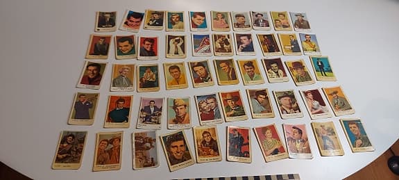 Retro Samlarkort Filmstjärnor 50 st – Klassiker Hollywood & Europa
