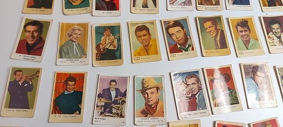 Retro Samlarkort Filmstjärnor 50 st – Klassiker Hollywood & Europa