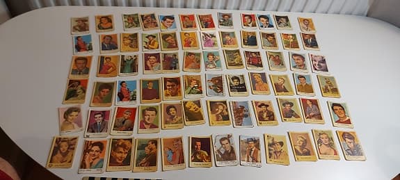 72 st Vintage Filmstjärnekort 1950–60-tal – Retro Samling