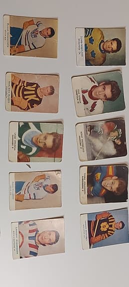1950-tal Ishockey Kort – 15 st Vintage (Alfa/Turion) – Tumba Johansson ingår