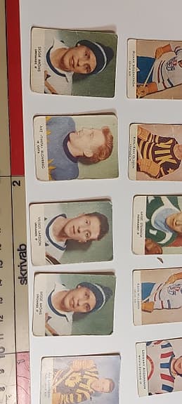 1950-tal Ishockey Kort – 15 st Vintage (Alfa/Turion) – Tumba Johansson ingår