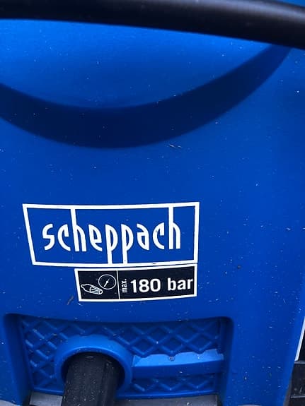 Scheppach högtryckstvätt 180 bar blå