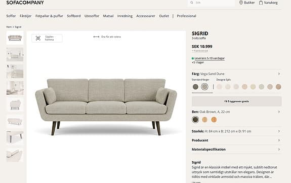 Sofa Ingrid - Sofacompany