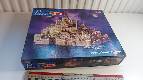 MB Puzz 3D Mont Saint Michel – Samlarobjekt / Dekor / Vintage
