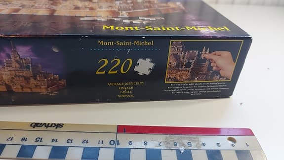 MB Puzz 3D Mont Saint Michel – Samlarobjekt / Dekor / Vintage