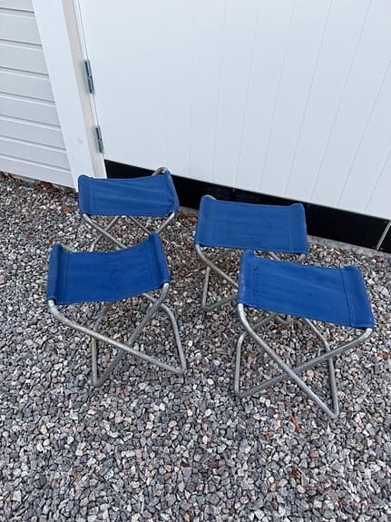 Retro campingstolar/pallar