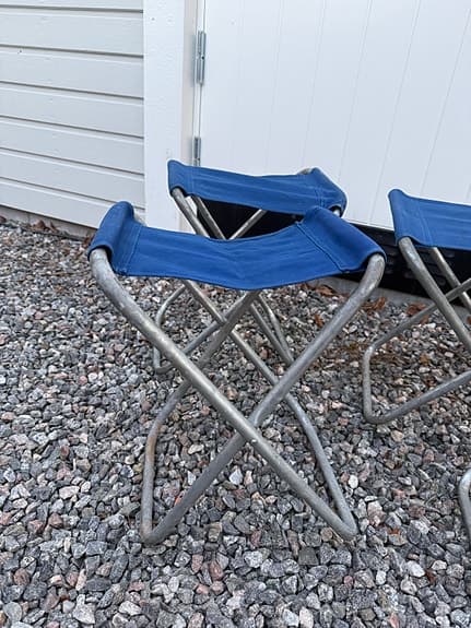 Retro campingstolar/pallar