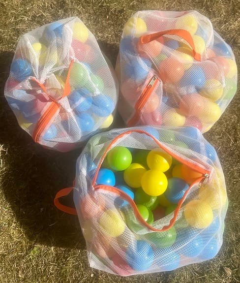 Lekbollar i plast