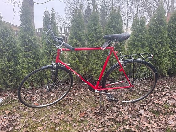 Nishiki hybridcykel 28" ram M röd unisex