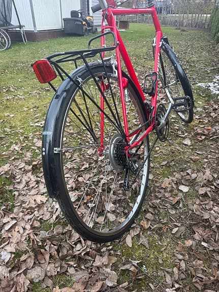 Nishiki hybridcykel 28" ram M röd unisex