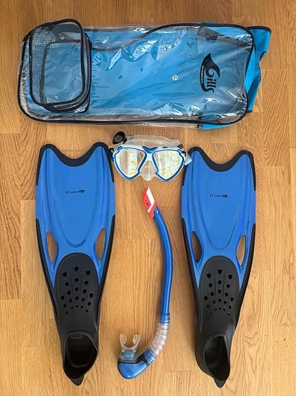 Komplett snorklingsset (Fenor, Mask & Snorkel) – Stl 40-41