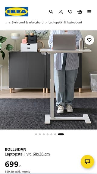 Bollsidan Laptopställ Skrivbord