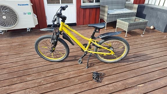 Crescent cykel 20 tum gul