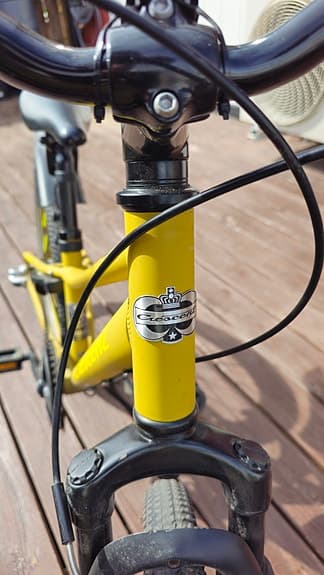 Crescent cykel 20 tum gul