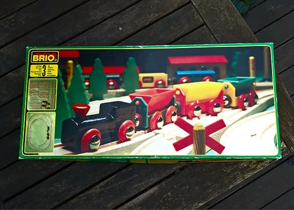 BRIO - träjärnväg i originalkartong - 30 delar.