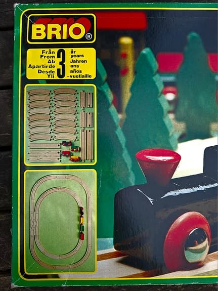 BRIO - träjärnväg i originalkartong - 30 delar.