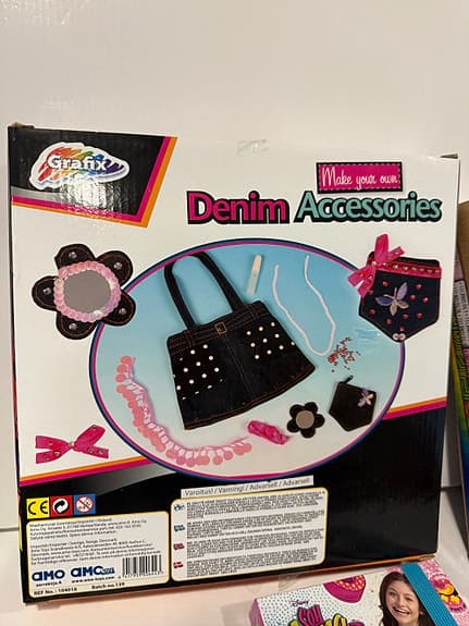 Grafix GL Style denimpyssel + Project MC2 lekset+ Dagbok, 3st