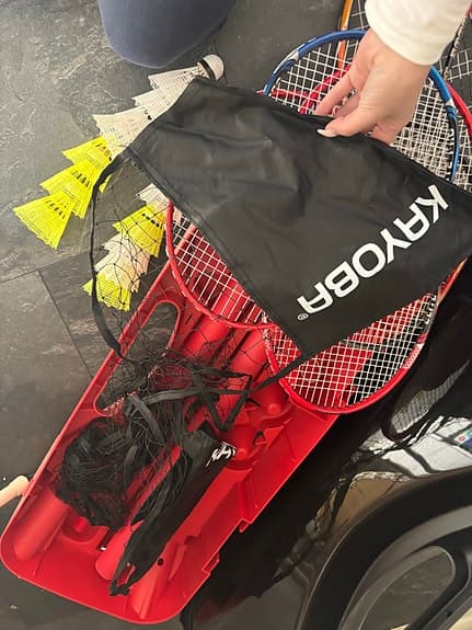 KYKOBRA badmintonset med racketar och bollar