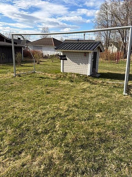 Fotbollsmål i metall med nät My Hood