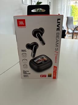 JBL Live Beam 3 trådlösa hörlurar svart