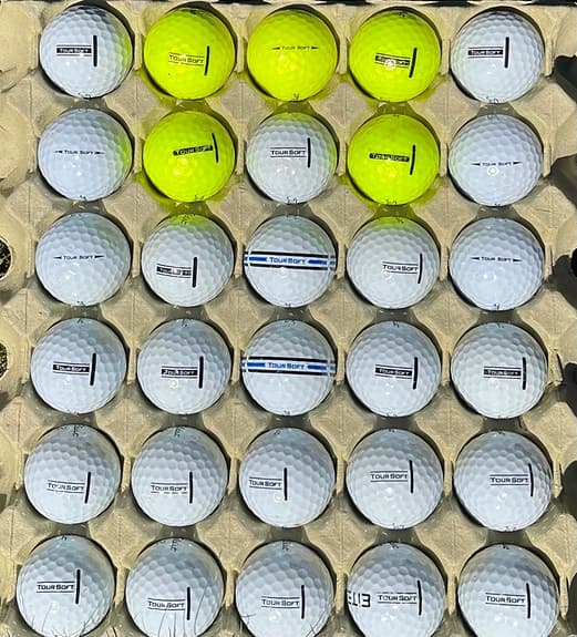 30 st Titleist tour soft golfbollar i bra skick