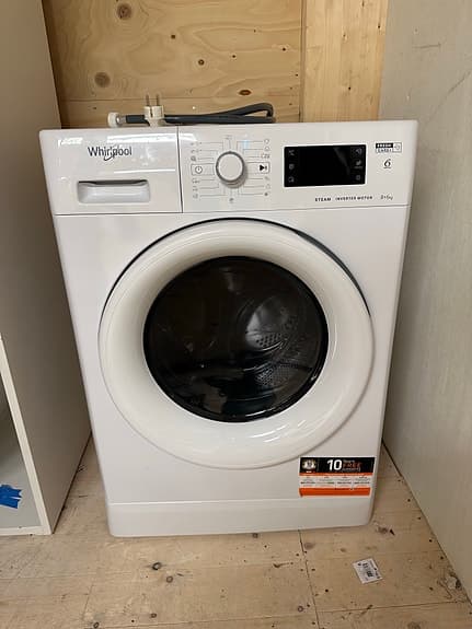 Whirlpool kombinerad tvättmaskin/torktumlare frontmatad vit