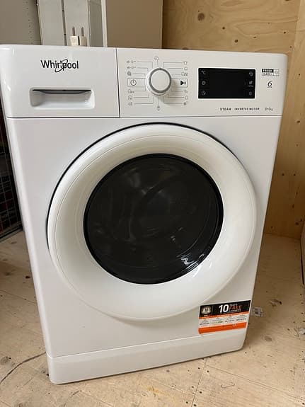 Whirlpool kombinerad tvättmaskin/torktumlare frontmatad vit