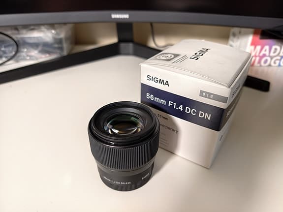 Sigma 56mm f/1.4 Sony E – Nyskick, kvitto finns
