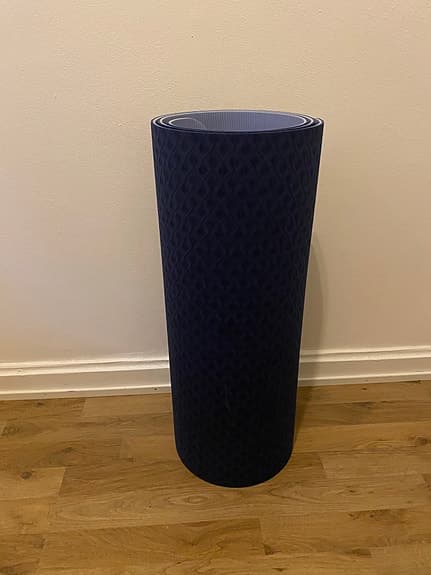 Blå yogamatta / träningsmatta
