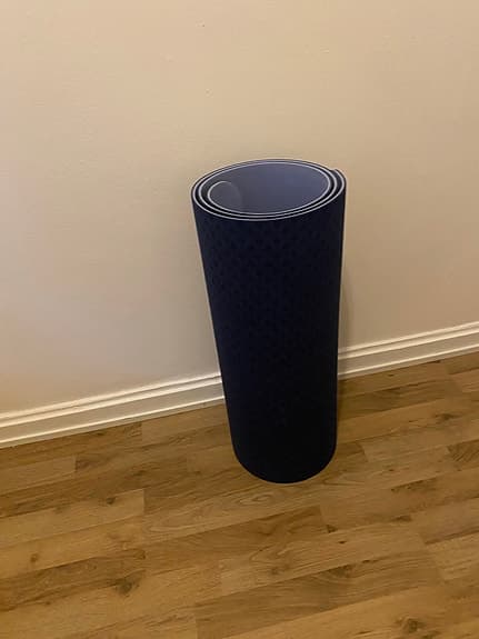 Blå yogamatta / träningsmatta