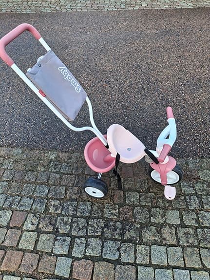 Smoby Trehjuling Cykel Rosa