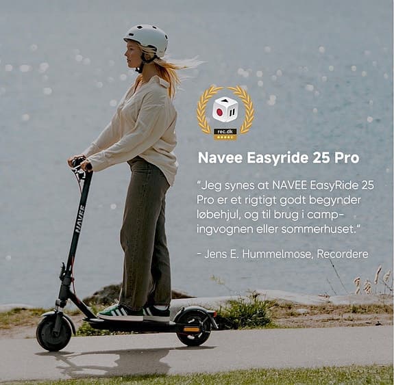 Navee Easyride 25 Pro elscooter svart NY I KARTONG!