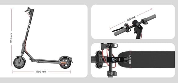 Navee Easyride 25 Pro elscooter svart NY I KARTONG!