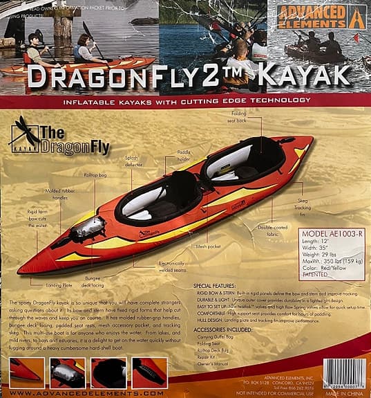 Uppblåsbar tvåsitsig kajak från Advanced Elements