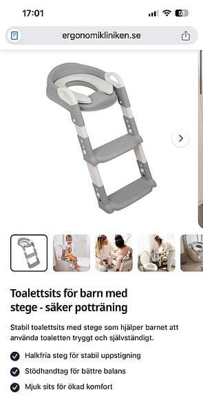 Pott-träning: Toalettsits barn med stege – nyskick