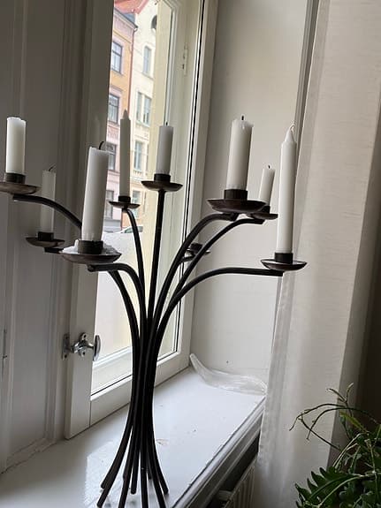 Stor ljusstake i gjutgärn