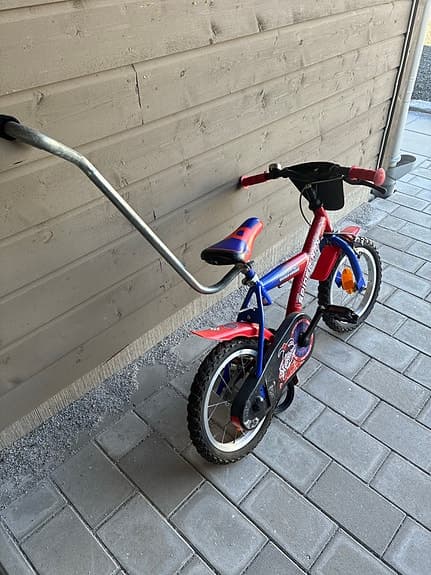 Barncykel 14tum spiderman