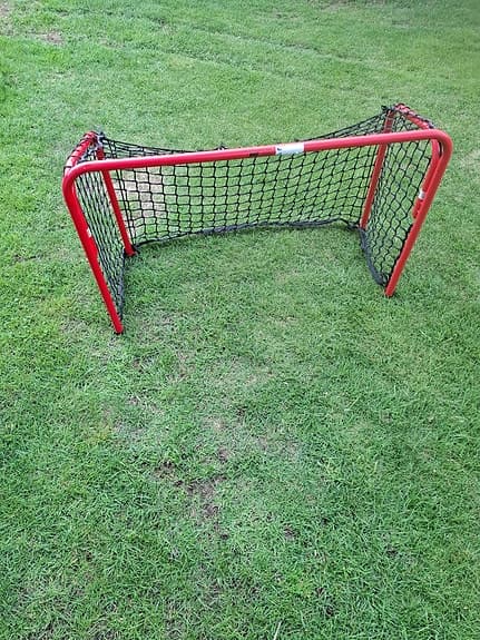 Fotbollsmålmål / rött med nät