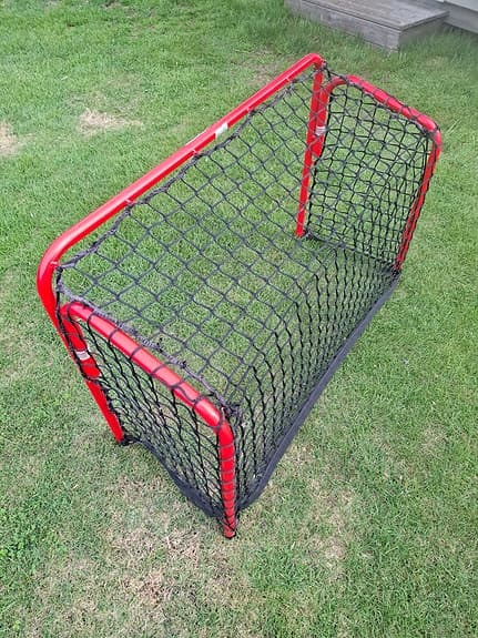 Fotbollsmålmål / rött med nät