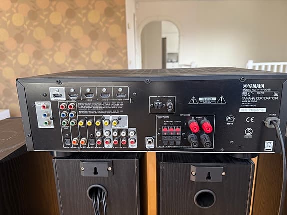 Hemmabio förstärkare med högtalarpaket 5.1 svart