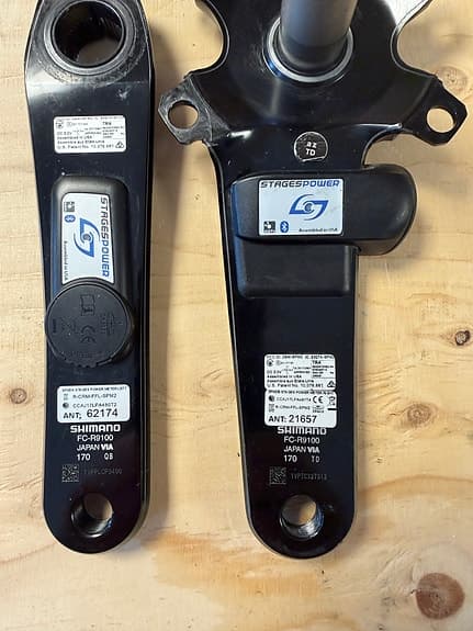 Stages Shimano Dura-Ace R9100 vevparti power meter 170mm