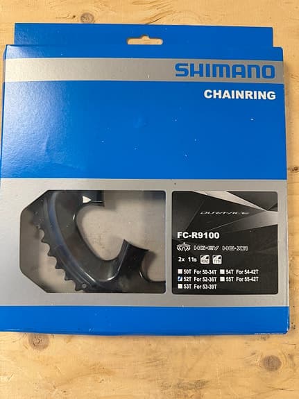 Shimano Ultegra FC-R9100 ytterdrev 52T svart