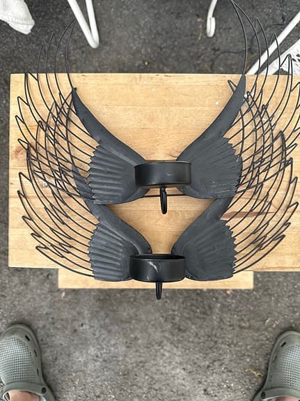 Vägghängd ljusstake